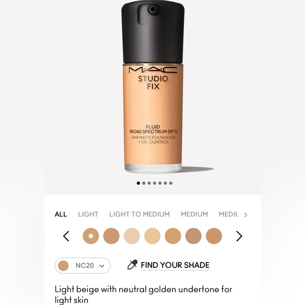MAC Studio Fix Fluid NC20